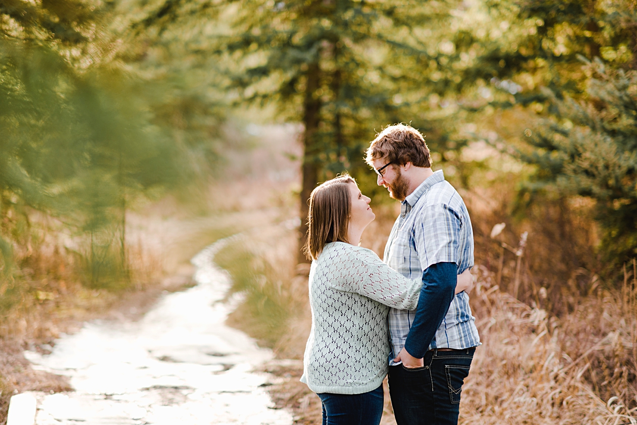 Engagement session at Circle Square Ranch in Halkirk, Alberta
