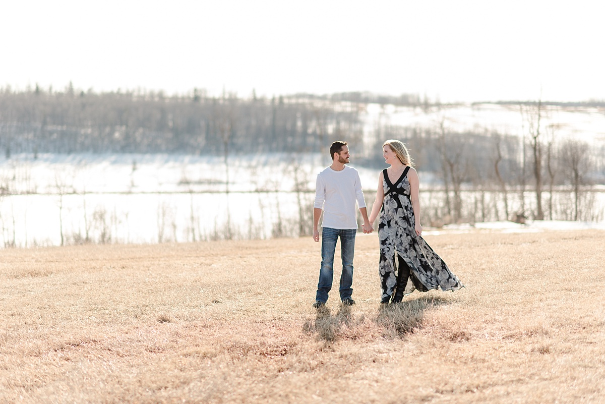 Rustic Leduc County Engagement | Raelene Schulmeister Photography | Black and white outfits | What to wear for engagement pictures